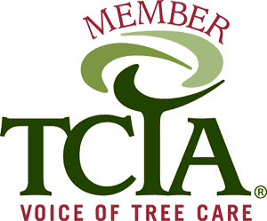A black background with the words " member tcia voice of tree care ".