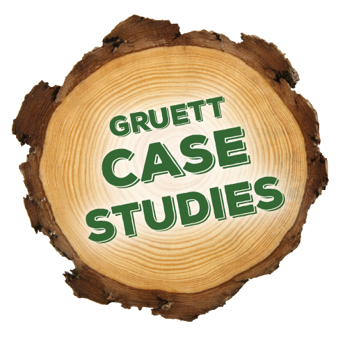 A picture of the gruett case studies logo.